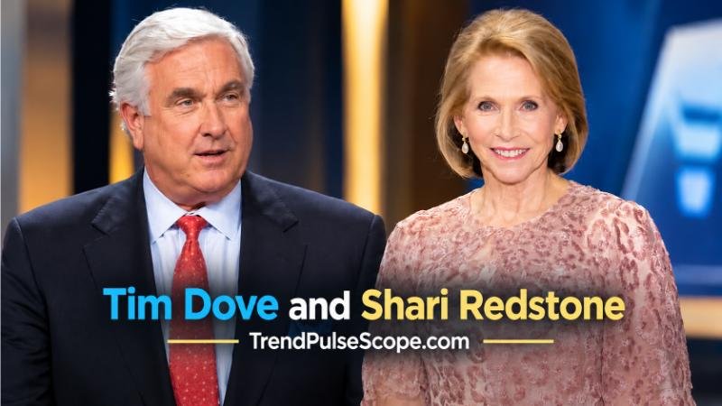 Tim Dove and Shari Redstone